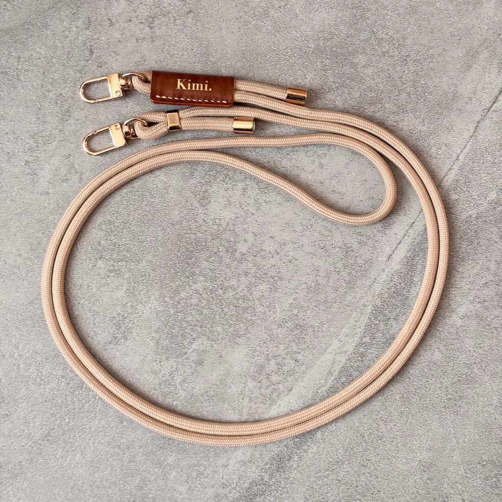 Kimi. Logo Shoulder Strap-Beige