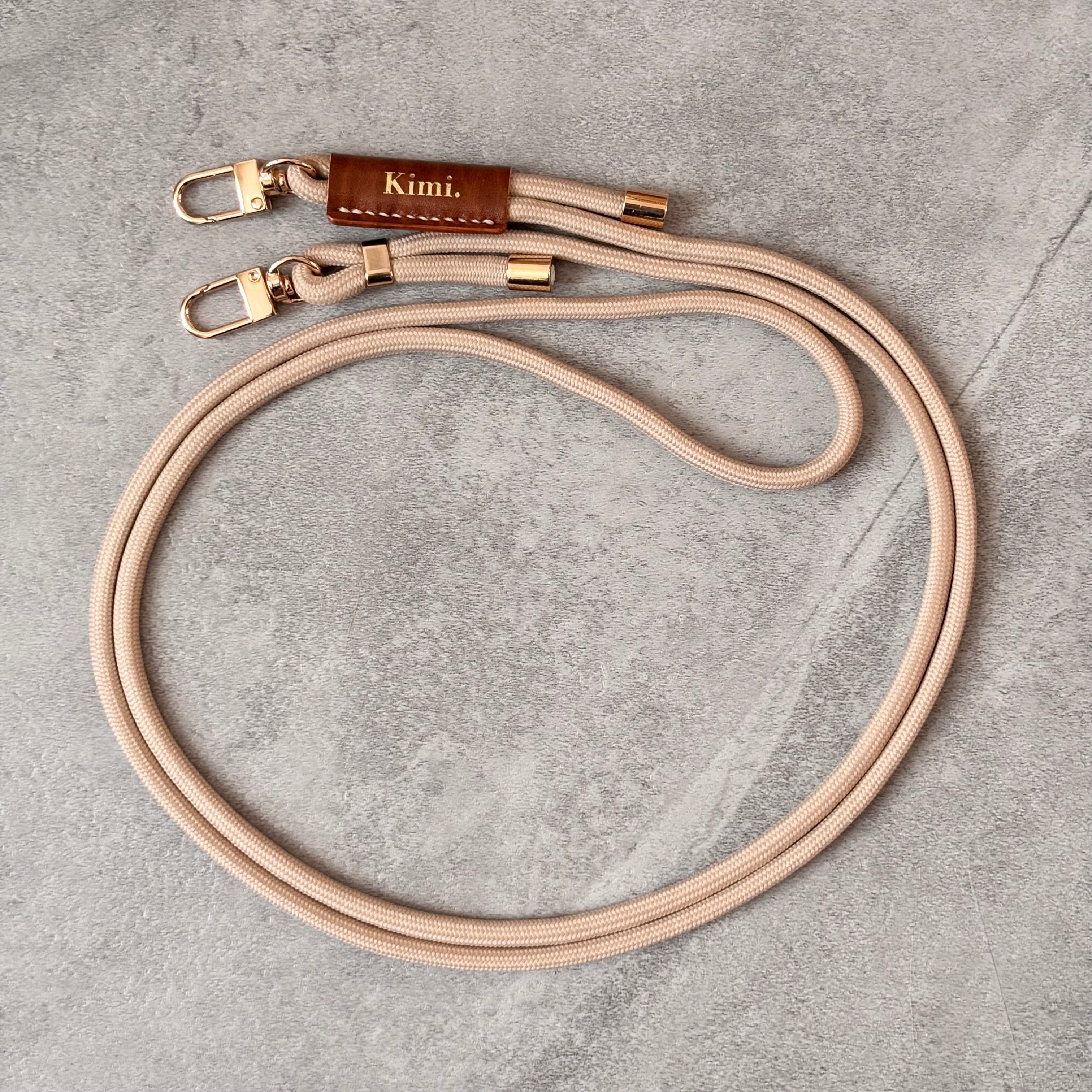 Kimi. Logo Shoulder Strap-Beige