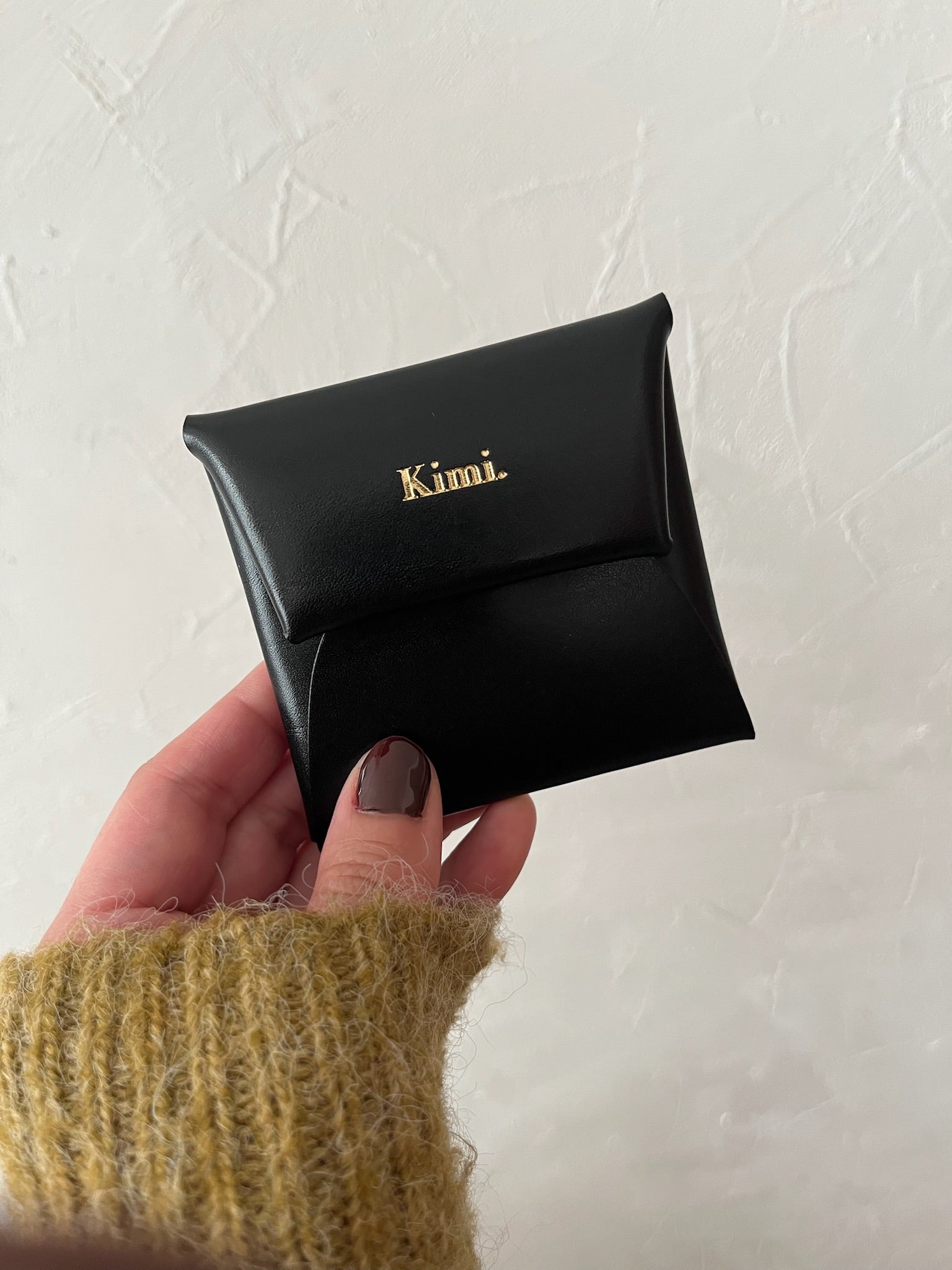 Square Coin Case-Black