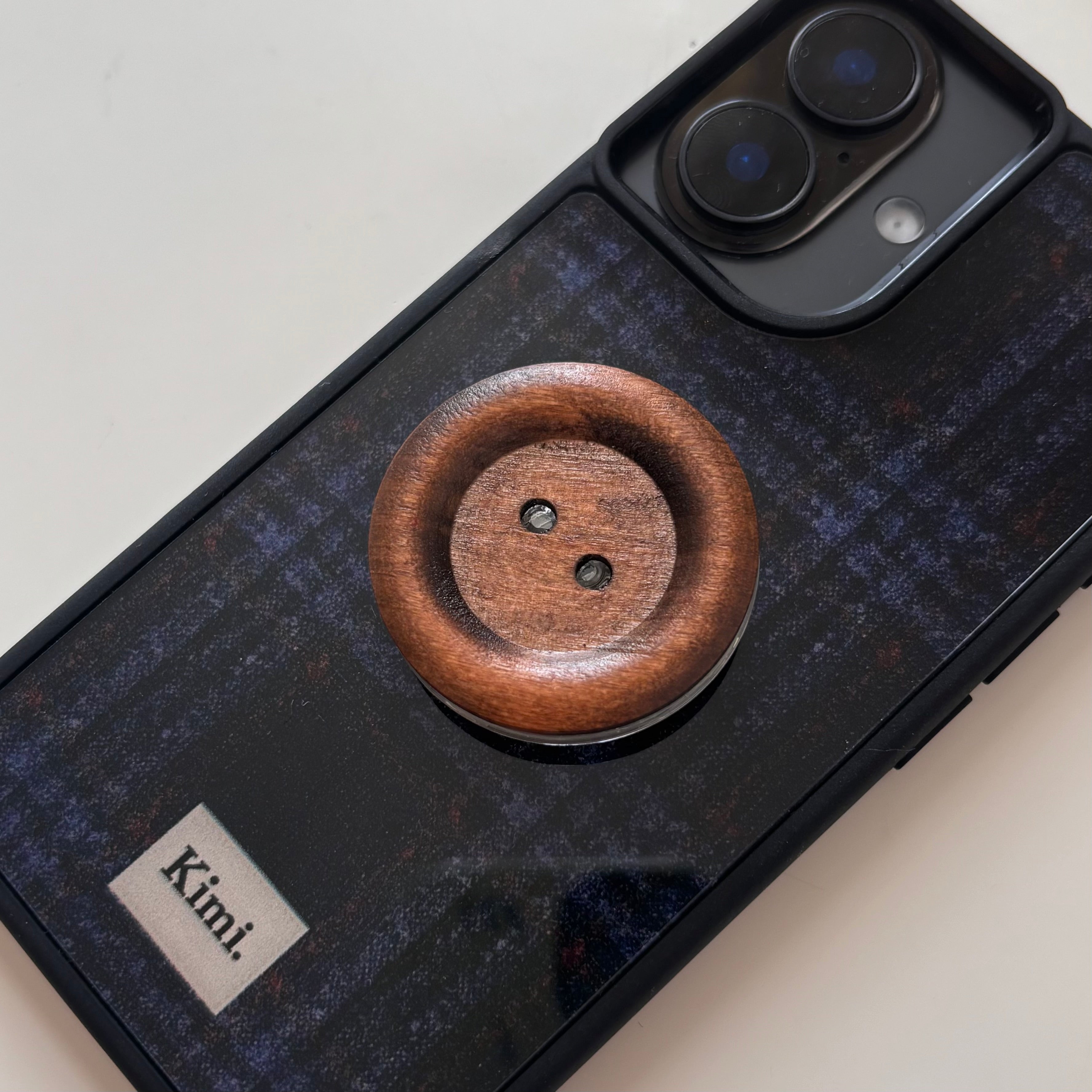 Wooden Button Griptok-Brown