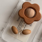 Wood Flower Grip Case-Natural