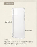 Baby’s Breath Bouquet Case (Clear)｜かすみ草のブーケスマホケース