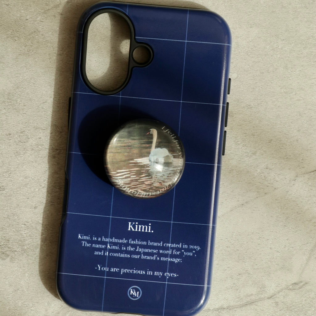 Logo Grid Case-Navy