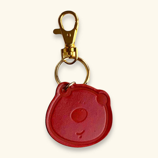 Kimi.kun Leather Key holder-red