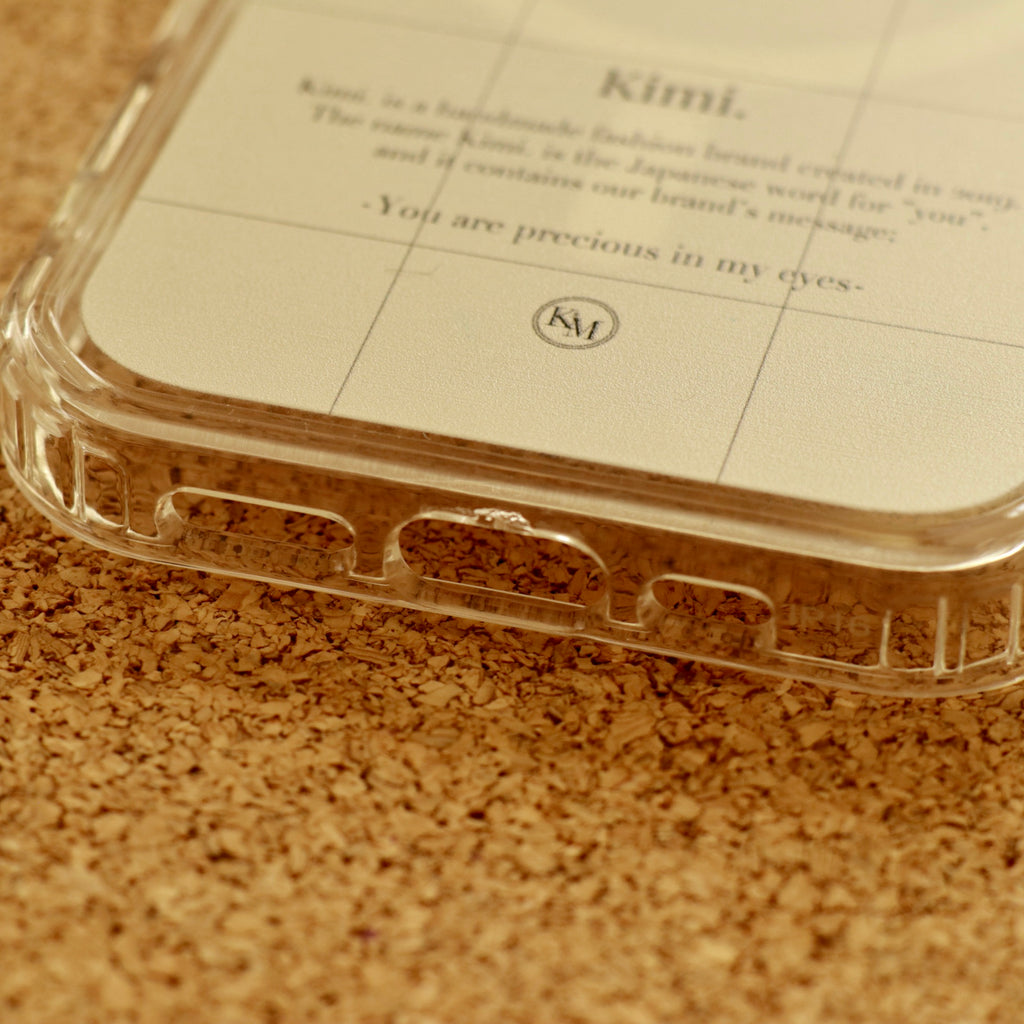 Logo Grid MagSafe Case-Cream Beige