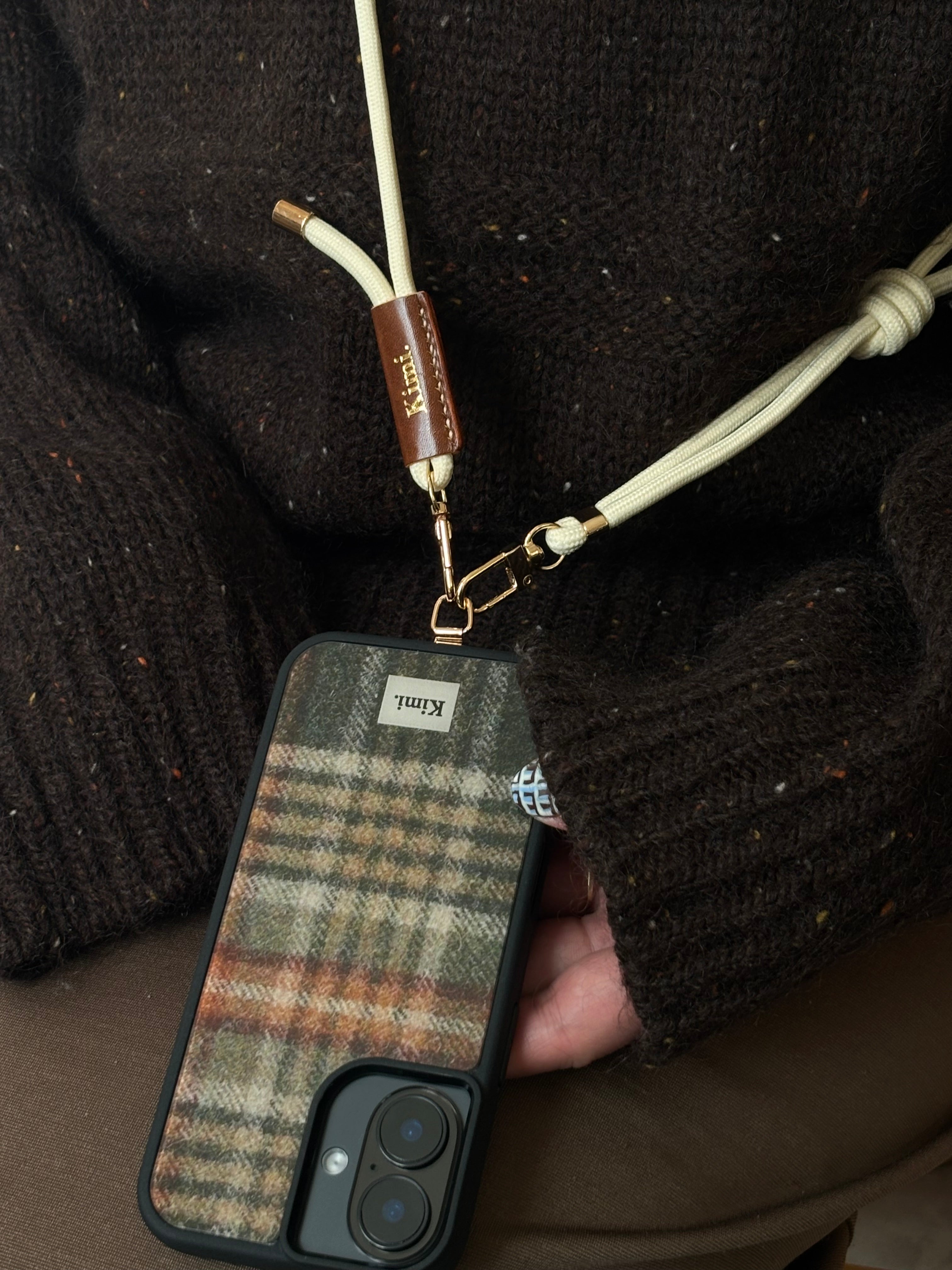 Kimi. Logo Shoulder Strap-Ivory