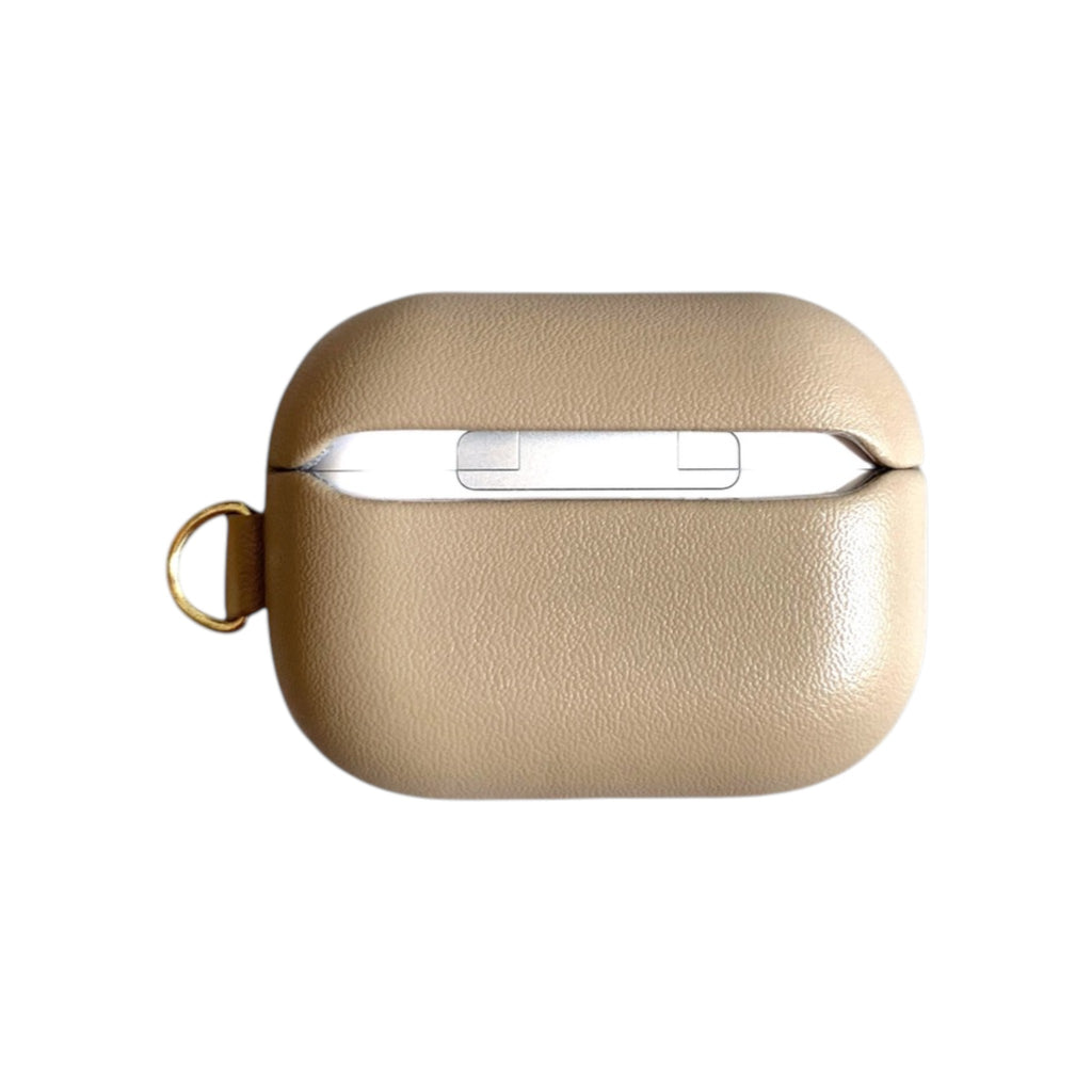 Leather AirPods Case-Etoupe