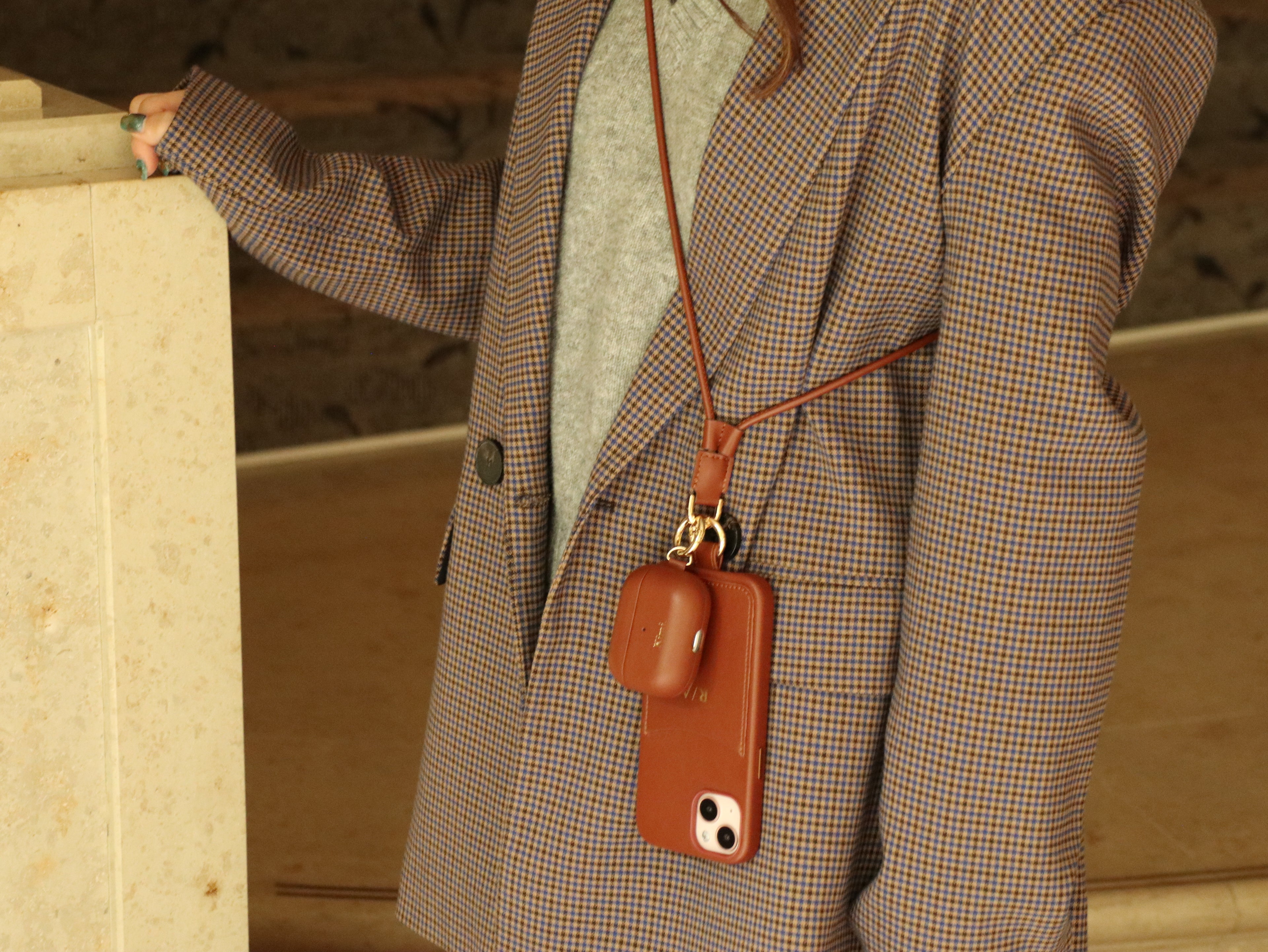 Leather Phone Case-Green(ケース単品)