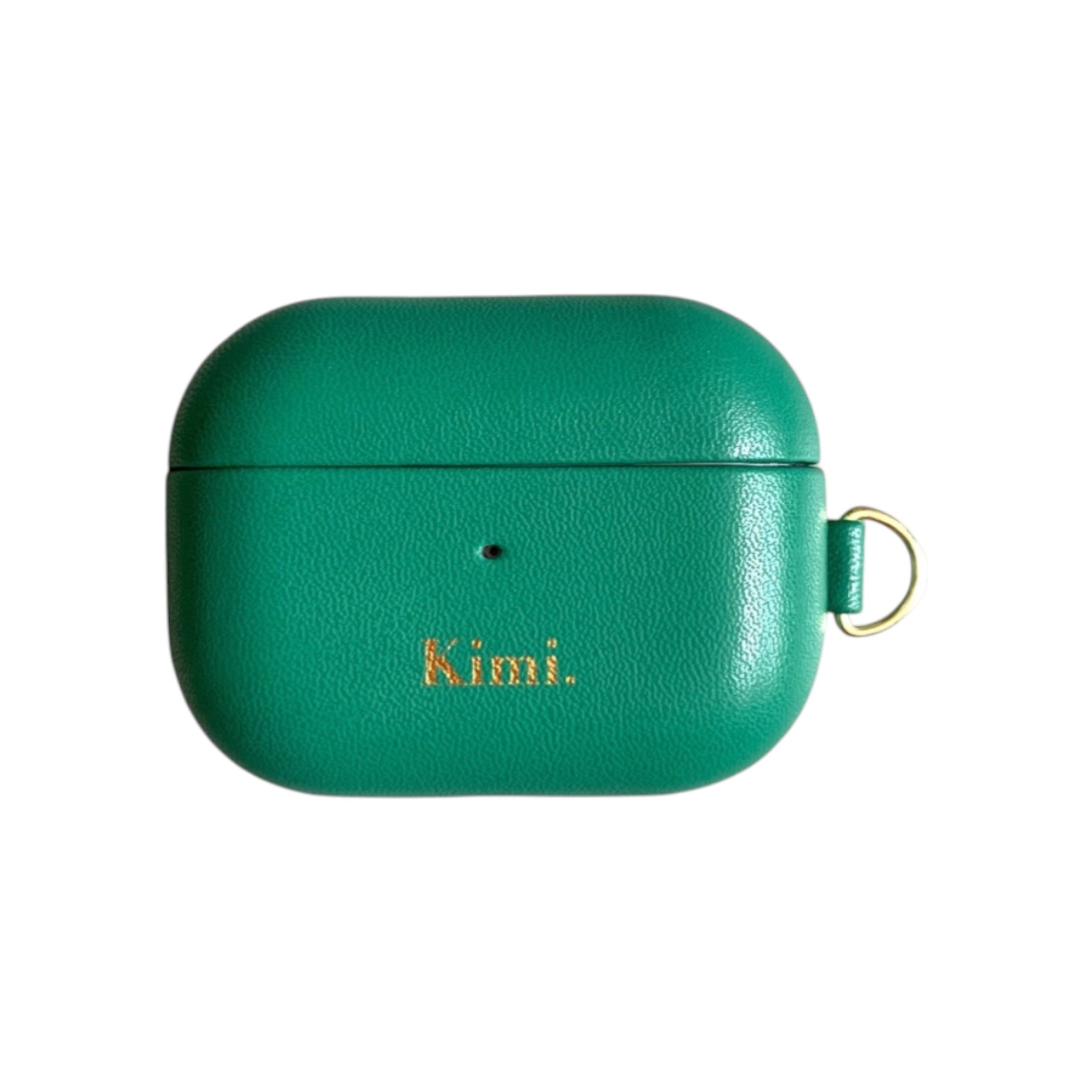 Leather AirPods Case - Green