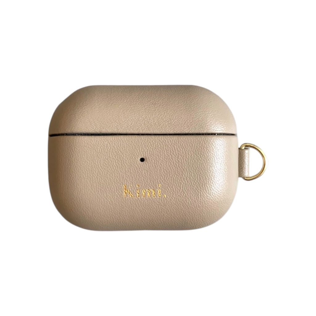 Leather AirPods Case-Etoupe