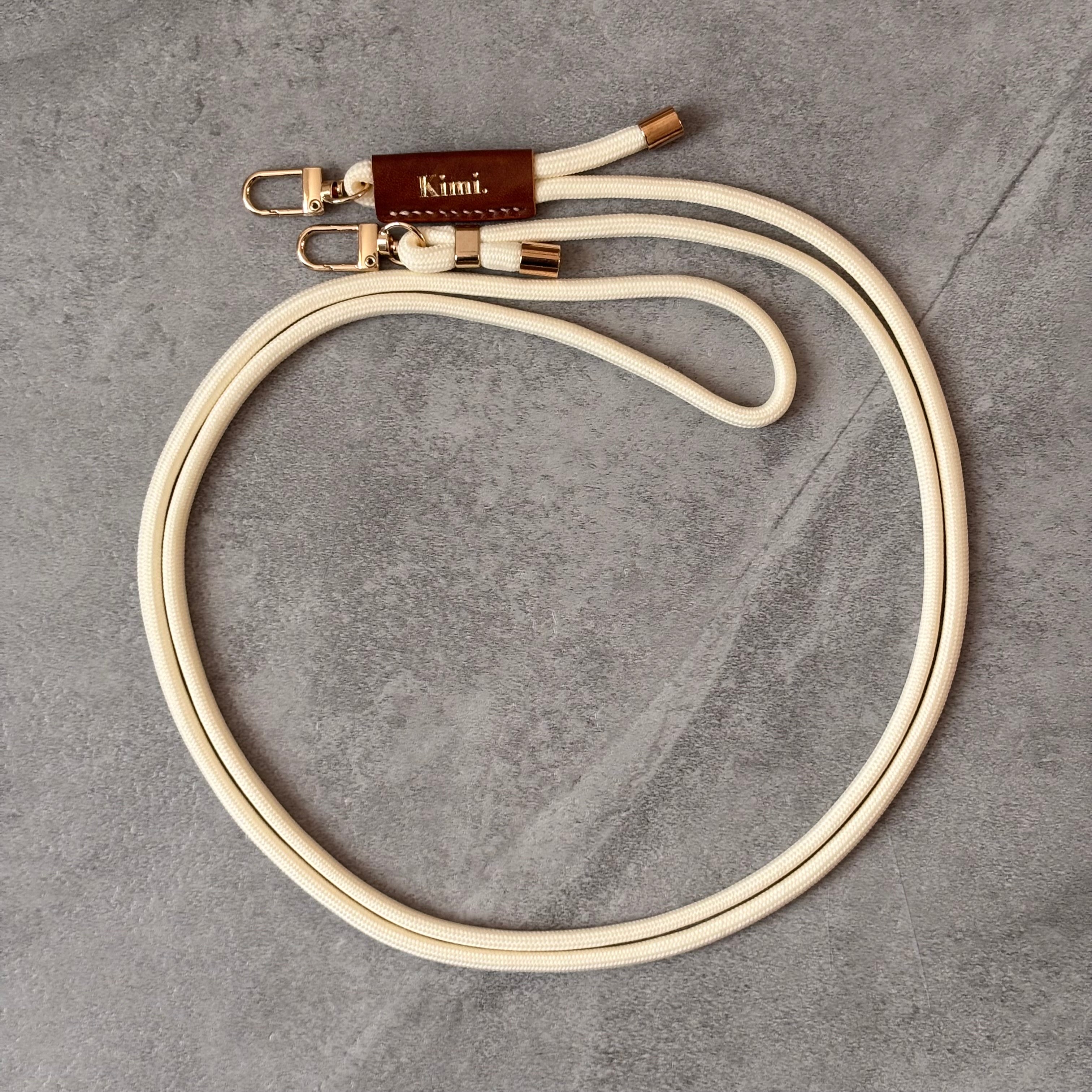 Kimi. Logo Shoulder Strap-Ivory
