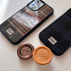 Wooden Button Griptok-natural