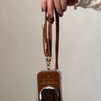 Kimi. Logo Shoulder Strap-Brown
