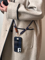 Tweed Check Case-Brown