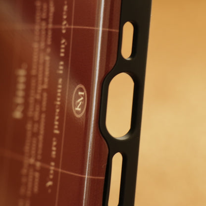 Logo Grid Case-Brown