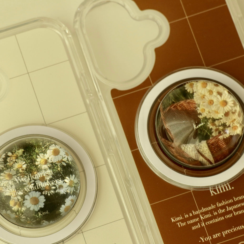 Logo Grid MagSafe Case-Cream Beige