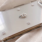 小さなお花のパールケース シルバー