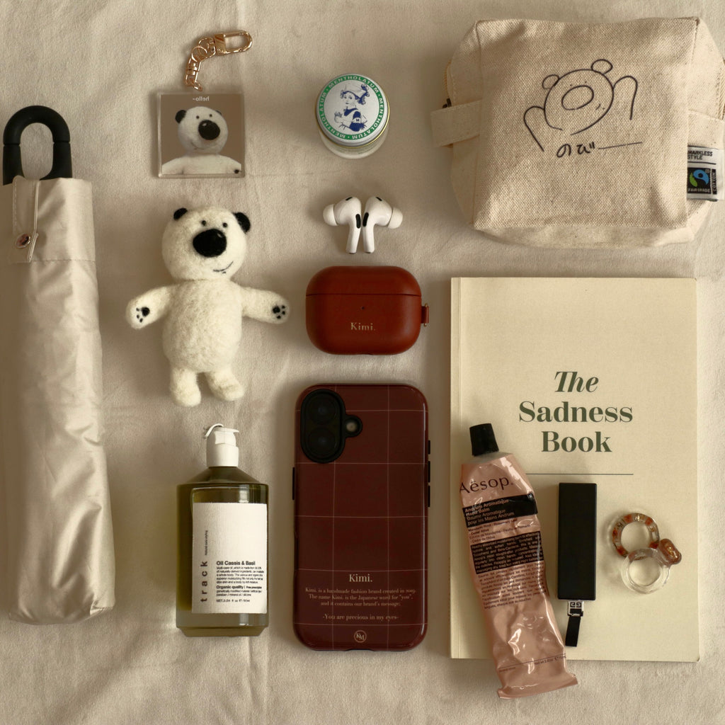 Logo Grid Case-Brown