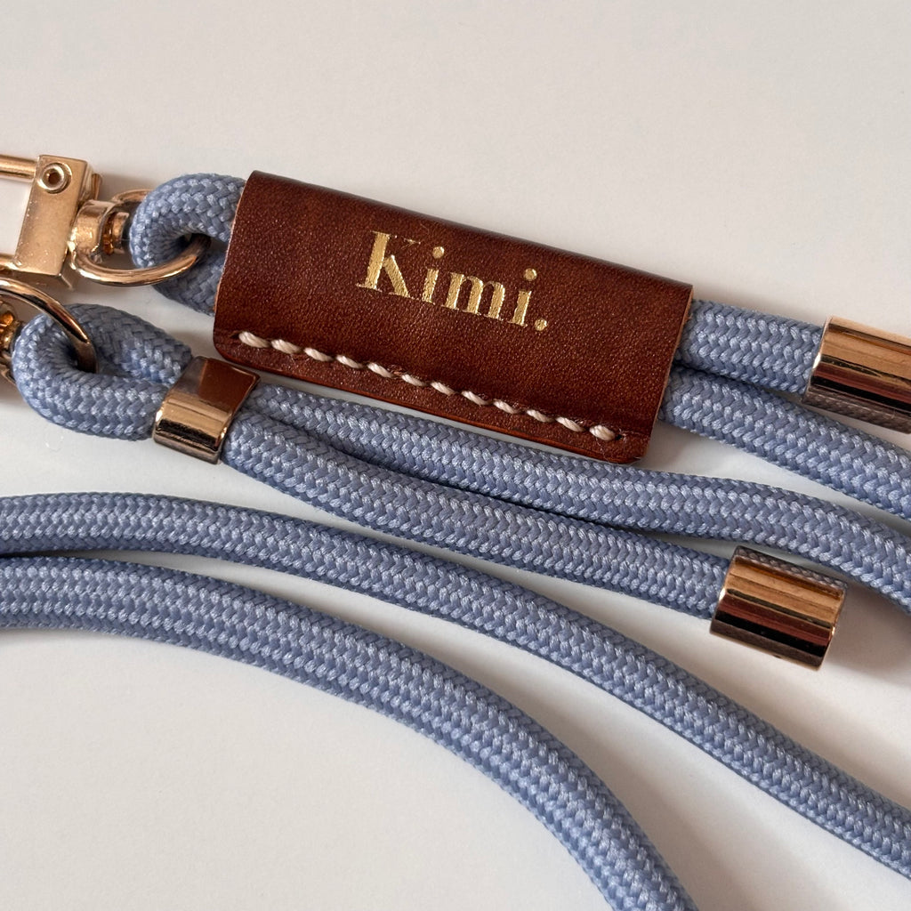 Kimi. Logo Shoulder Strap-Light Blue