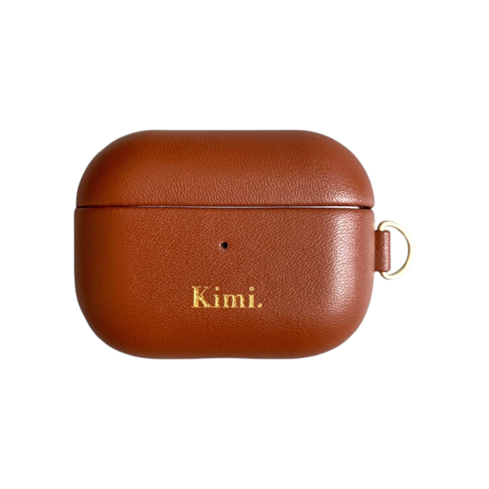 Leather AirPods Case-Brown