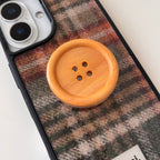 Wooden Button Griptok-natural