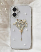 Baby’s Breath Bouquet Case (Clear)｜かすみ草のブーケスマホケース