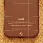 Logo Grid Case-Brown