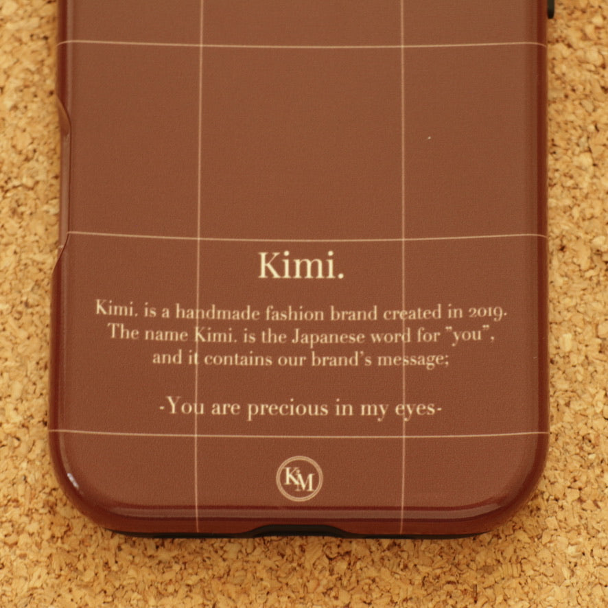 Logo Grid Case-Brown