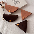 Triangle Coin Pouch-Camel