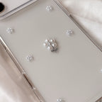 小さなお花のパールケース シルバー