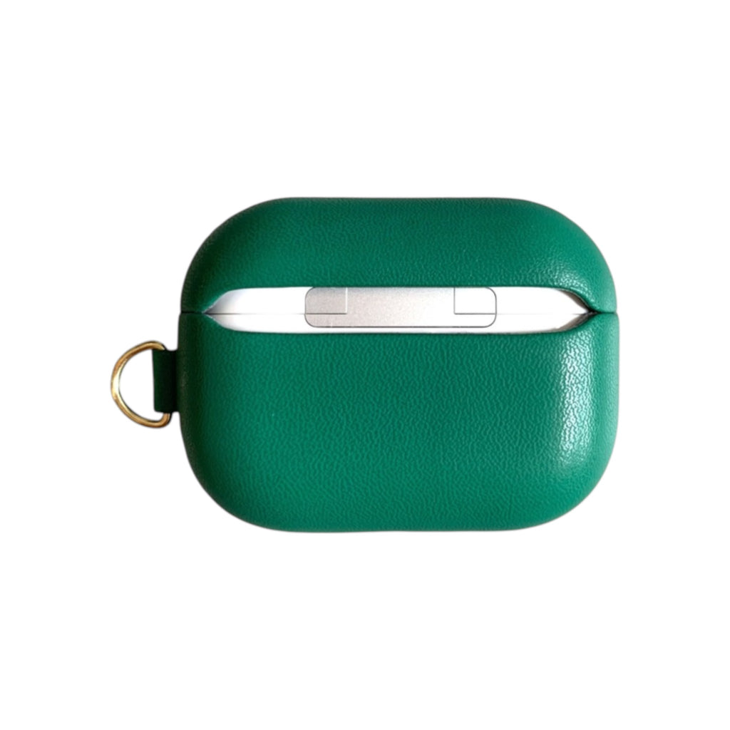 Leather AirPods Case-Green
