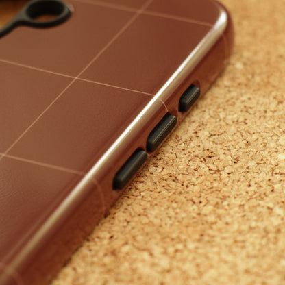 Logo Grid Case-Brown