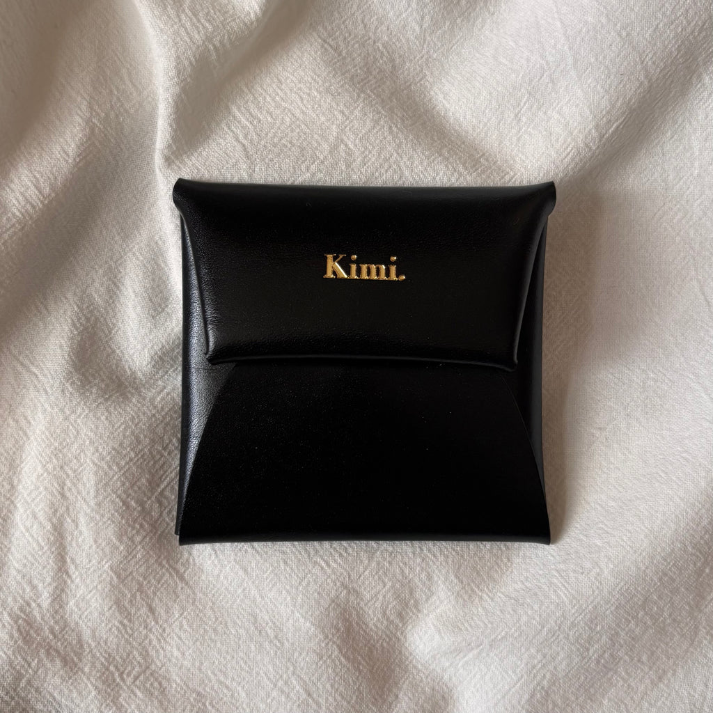 Square Coin Case-Black