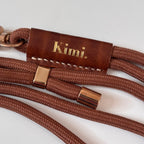 Kimi. Logo Shoulder Strap-Brown