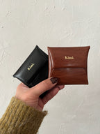 Square Coin Case-Brown