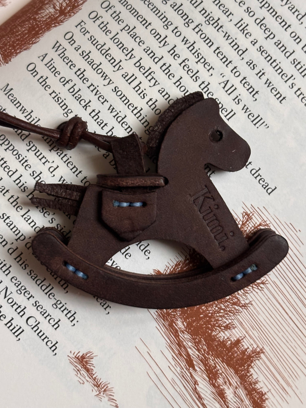 Rocking Horse Charm-Dark Brown