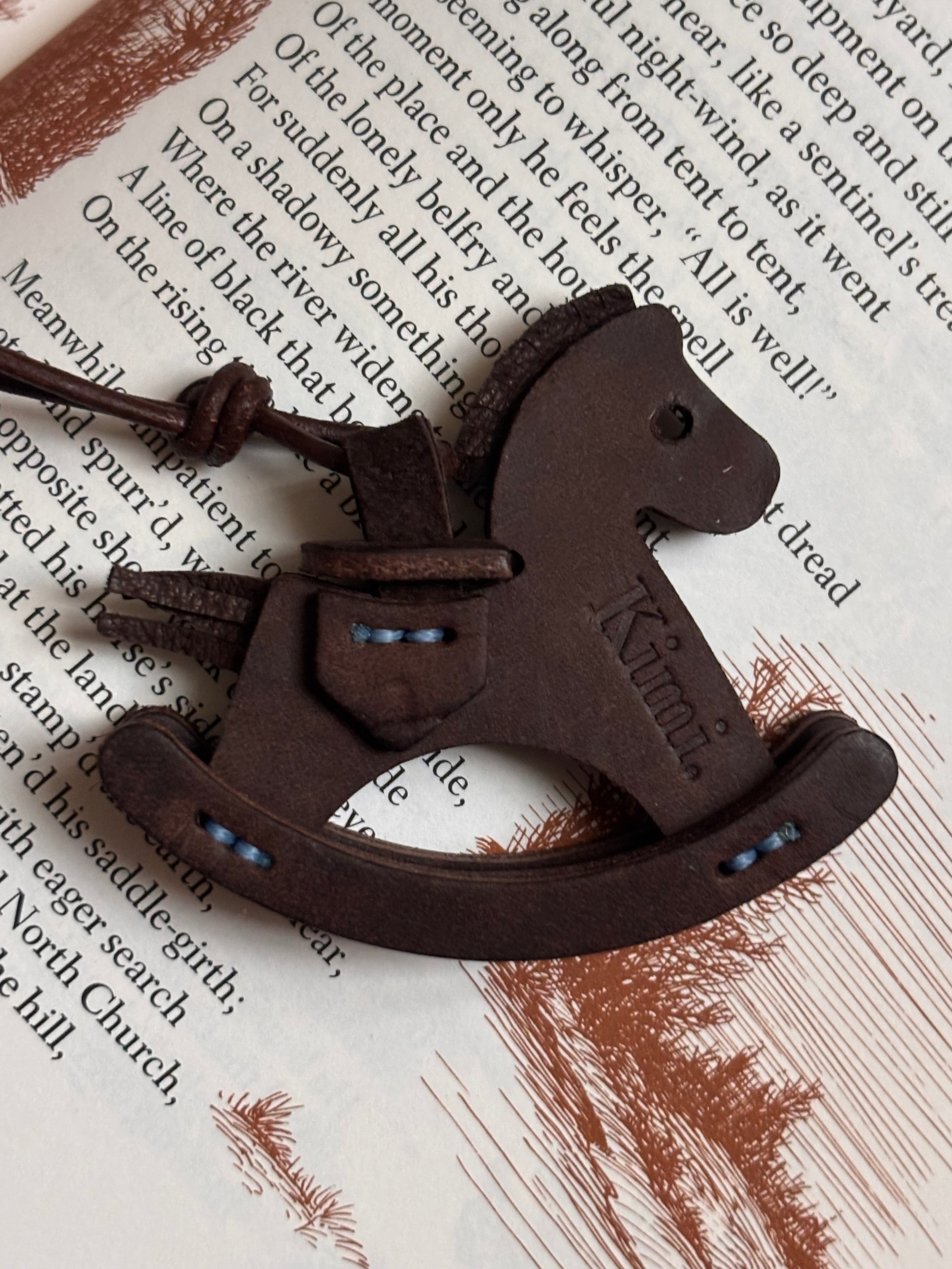Rocking Horse Charm-Dark Brown