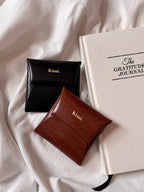 Square Coin Case-Brown