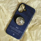 Logo Grid Case-Navy