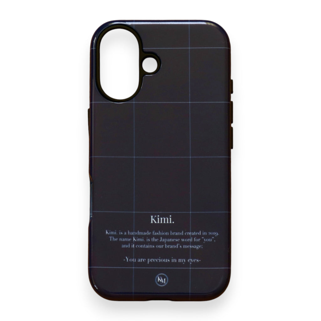 Logo Grid Case-Navy