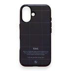 Logo Grid Case-Navy