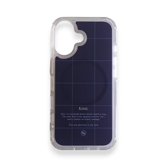 Logo Grid MagSafe Case - Navy