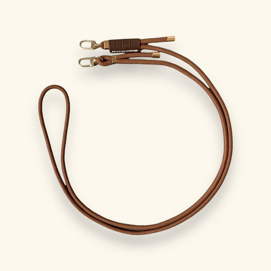 Lather Tag Phone Strap-brown