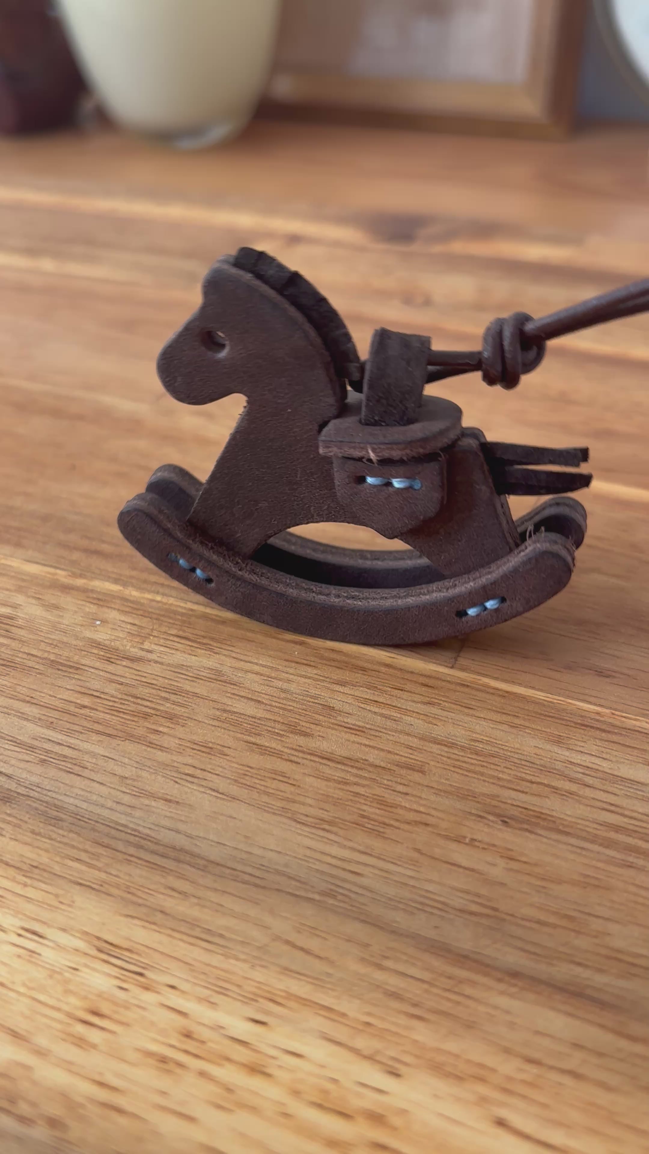 Rocking Horse Charm-Dark Brown